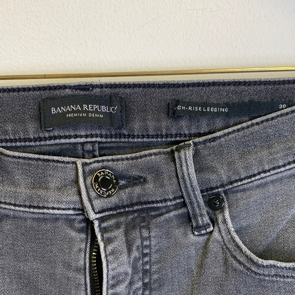 Banana Republic Gray Women's Jeggings Size 30 - Picture 2 of 4